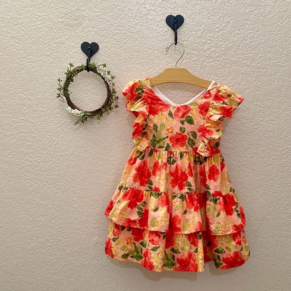 Bonnie Jean Spring Floral Dress - Size 2T